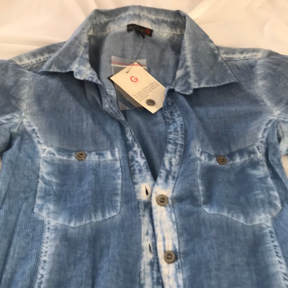 Blue washed top - Picture 2 of 4